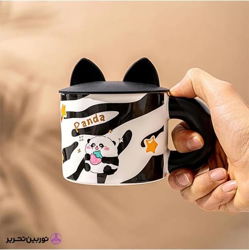 ماگ درب سیلیکونی حیوانات — تصویر ۳