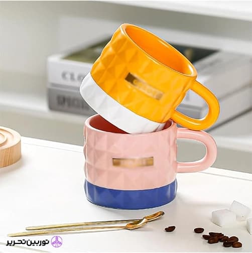 ماگ دو رنگ اسم طلایی 2224 — تصویر ۴