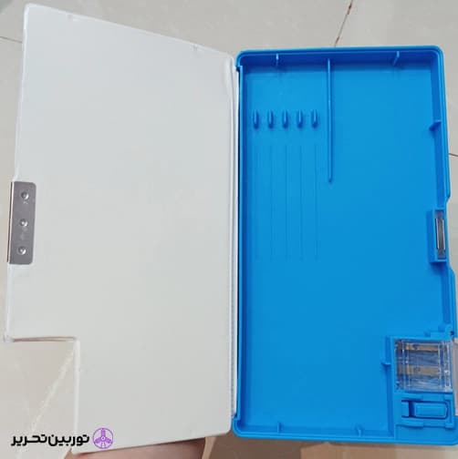 جامدادی مدل اسکوییشی دار مشکی طرح موشک و فضانورد — تصویر ۲