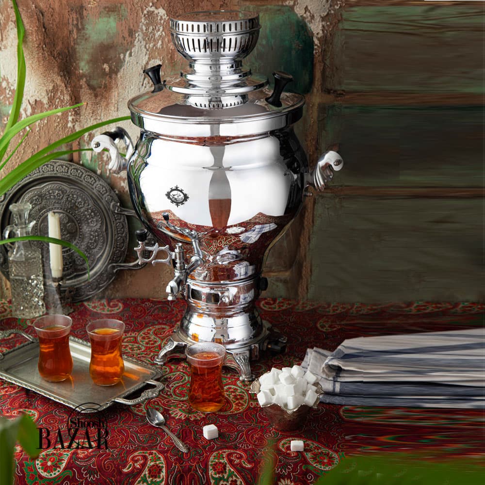 سماور گاز سوز 8.5 لیتری عالی نسب مدل ارس سیمین — تصویر ۳