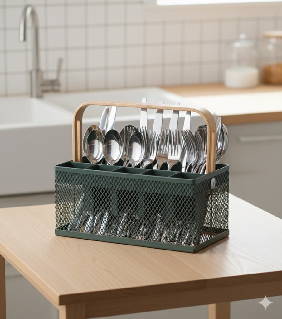 جا قاشق چنگالی رومیزی ایکیا مدل IKEA-VIMPELFISK — تصویر ۶