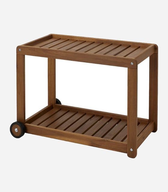 ترولی چوبی ایکیا مدل IKEA-BRÖGGAN سایز 83x40x57
