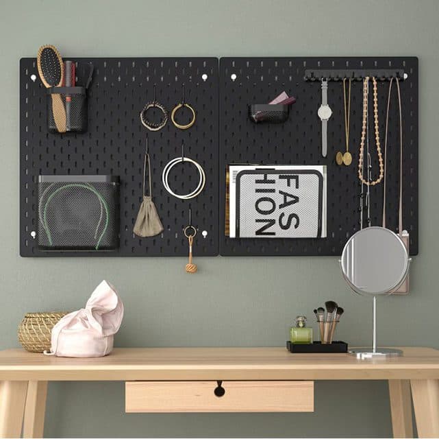 صفحه پگ بورد ایکیا مدل IKEA-SKÅDIS سایز 76×56 مشکی — تصویر ۲