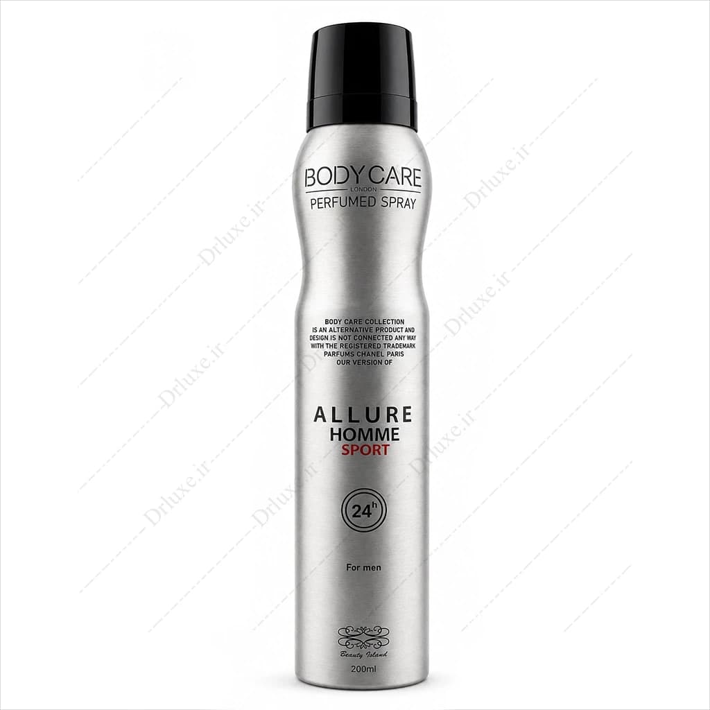 اسپری مردانه بادی کر مدل ALLURE HOMME SPORT حجم 200 میلی لیتر