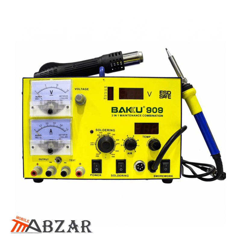 هیتر و هویه و منبع تغذیه باکو مدل BAKU 909