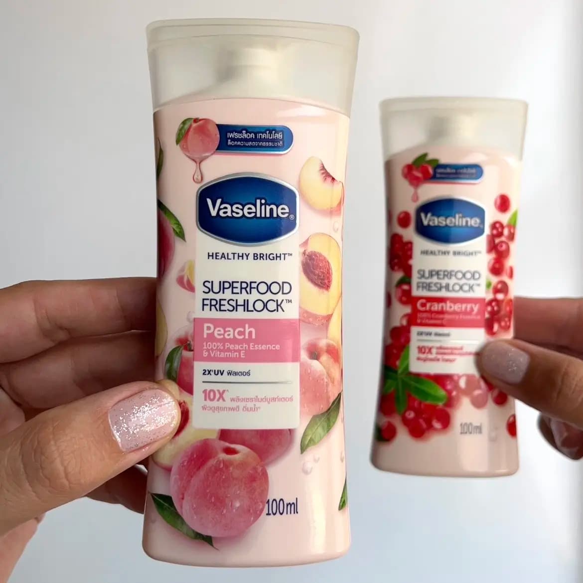 لوسیون بدن و دست وازلین اورجینال Vaseline با رایحه هلو و توت قرمز