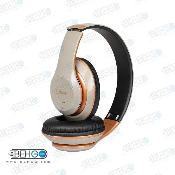هدفون اصلی P30 هدست بلوتوث دار مدل پی سی هدفون بی سیم اورجینال اصلی Wireless3 هدست بلوتوثی با کیفیت رنگی Original P30 Wireless Headphones — تصویر ۵