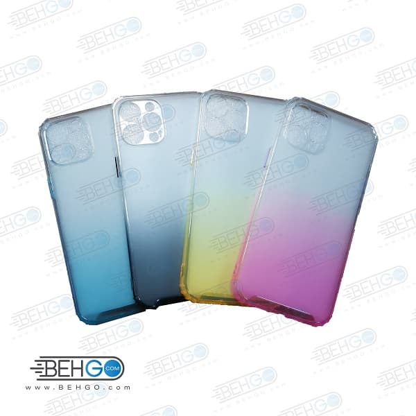 قاب گوشی ایفون 12 پرو مکس کاور Iphone 12 pro max گارد ژله ای محافظ اپل 12 سایز 6.7 اینچ جدید 2 رنگ مناسب گوشی New 2 Color CASE COVER For 6.7 inch Apple Iphone 12 Pro Max