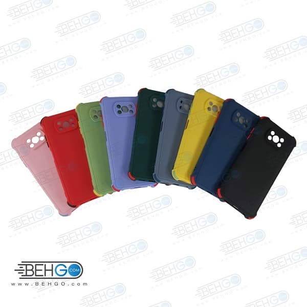 قاب پوکو Poco X3 / Poco X3 Pro کاور مدل ژله ای دکمه رنگی محکم ضد ضربه با محافظ لنز دوربین گوشی شیائومی Poco X3 / Poco X3 Pro گارد محافظ قاب Xiaomi Poco X3 / Poco X3 Pro