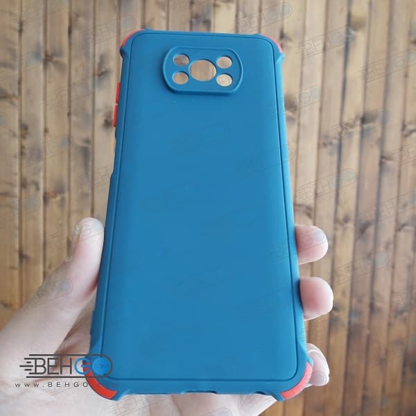 قاب پوکو Poco X3 / Poco X3 Pro کاور مدل ژله ای دکمه رنگی محکم ضد ضربه با محافظ لنز دوربین گوشی شیائومی Poco X3 / Poco X3 Pro گارد محافظ قاب Xiaomi Poco X3 / Poco X3 Pro — تصویر ۳