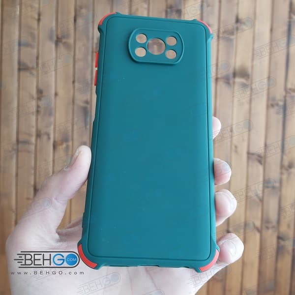 قاب پوکو Poco X3 / Poco X3 Pro کاور مدل ژله ای دکمه رنگی محکم ضد ضربه با محافظ لنز دوربین گوشی شیائومی Poco X3 / Poco X3 Pro گارد محافظ قاب Xiaomi Poco X3 / Poco X3 Pro — تصویر ۶