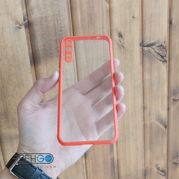 قاب گوشی هواوی y8p گارد مدل میکیلین دور رنگی پشت شفاف شیشه ای مناسب وای 8 پی قاب گوشی y8p کاور Miqilin Case For Huawei Y8P — تصویر ۲