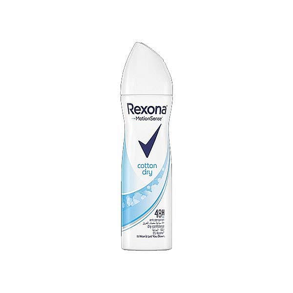 اسپری بدن رکسونا زنانه REXONA COTTON DRY حجم200ml اصل