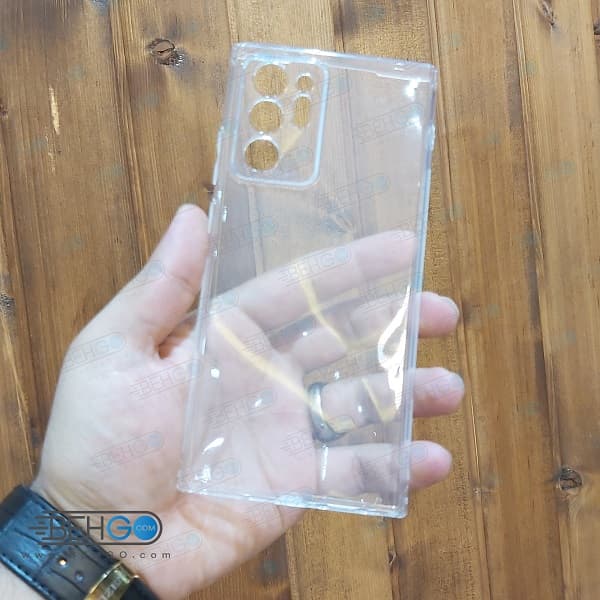 قاب note 20 ultra کاور ژله ای شفاف و بی رنگ نوت 20 الترا گارد محافظ گوشی سامسونگ Clear Cover Case for samsung Galaxy Note 20 ultra — تصویر ۲