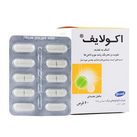 قرص اکولایف ۶۰ عددی رازک — تصویر ۳