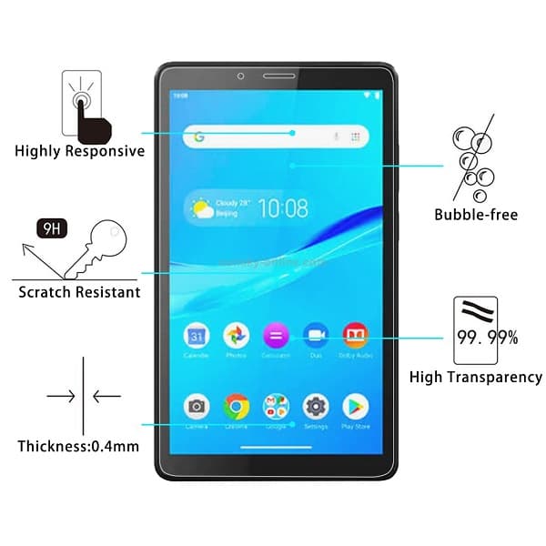 گلس تبلت لنوو تب ام 7 تی بی 7305 محافظ صفحه نمایش شیشه ای لنوو Glass Screen Protector For Lenovo Tab M7 TB-7305