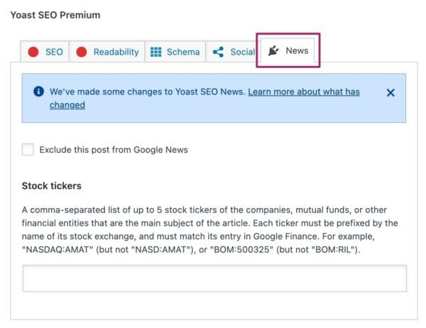 افزونه Yoast News SEO سئو اخبار یوست 13.2 — تصویر ۲