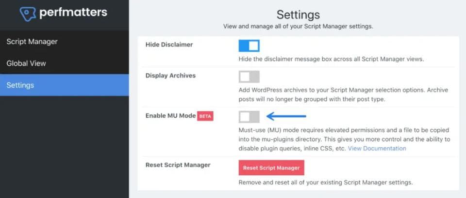 افزونه Perfmatters افزایش سرعت سایت پرفمترز 2.3.0 — تصویر ۵