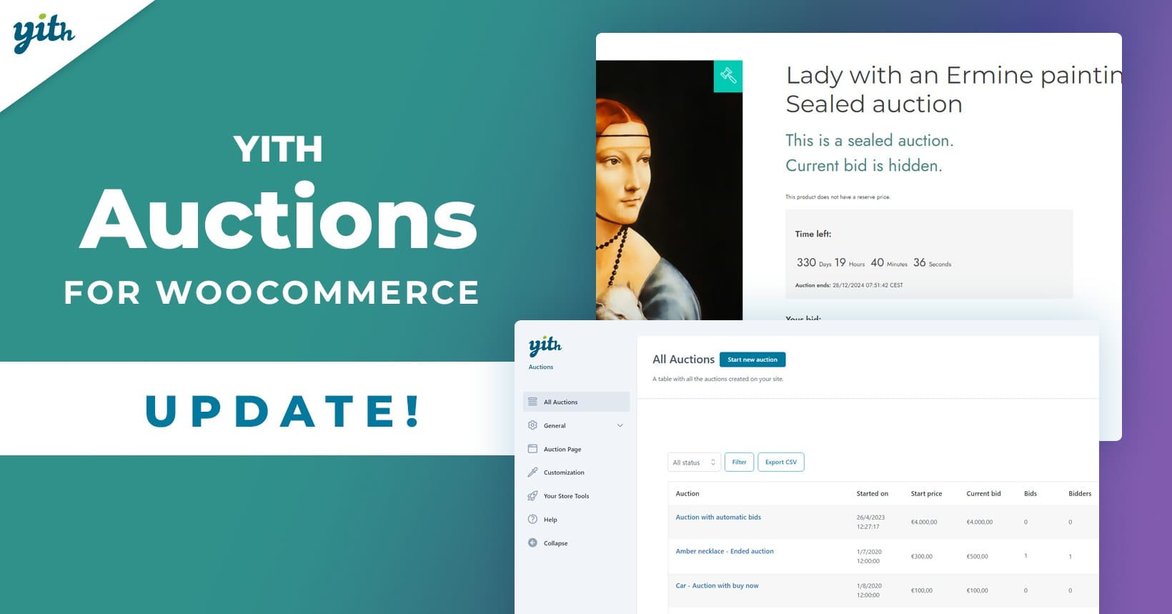 افزونه YITH WooCommerce Auctions حراجی و مزایده آنلاین ووکامرس 4.0.0 — تصویر ۵