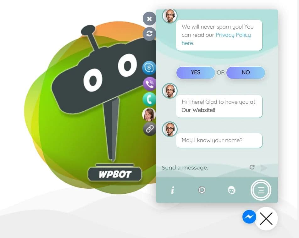 افزونه WPBot Pro Wordpress Chatbot ربات پاسخگو هوشمند چت بات وردپرس 15.2.1 — تصویر ۷