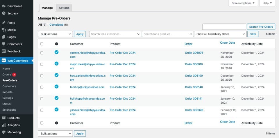 افزونه WooCommerce Pre-Orders قابلیت پیش فروش محصولات ووکامرس 2.1.0 — تصویر ۴