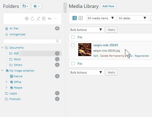 افزونه Real Media Library Pro مدیریت فایل ها و رسانه وردپرس 4.22.11 — تصویر ۵