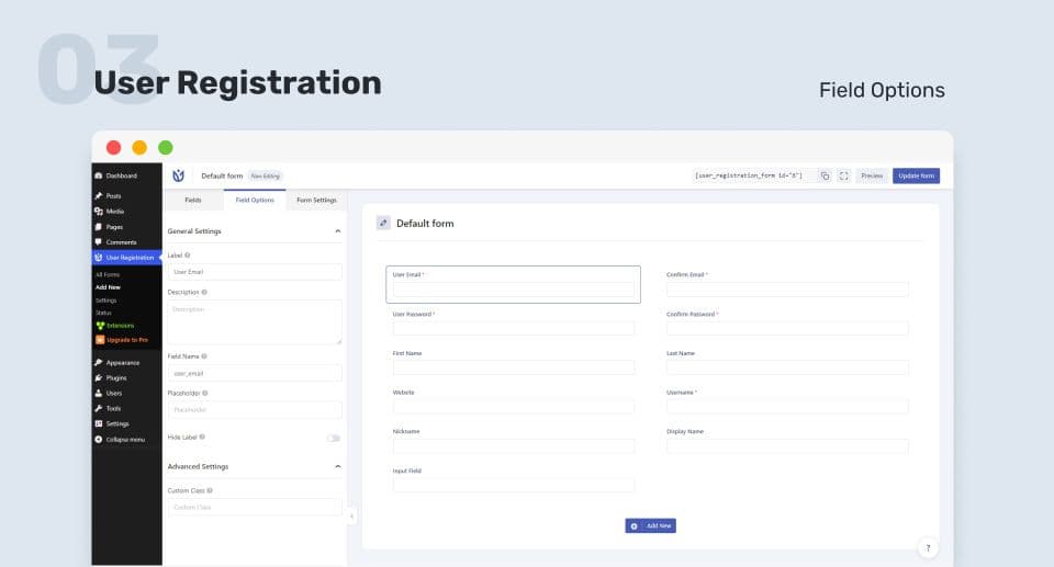 افزونه User Registration Pro ثبت نام حرفه ای یوزر ریجستریشن پرو + افزودنی ها 4.1.4 — تصویر ۴