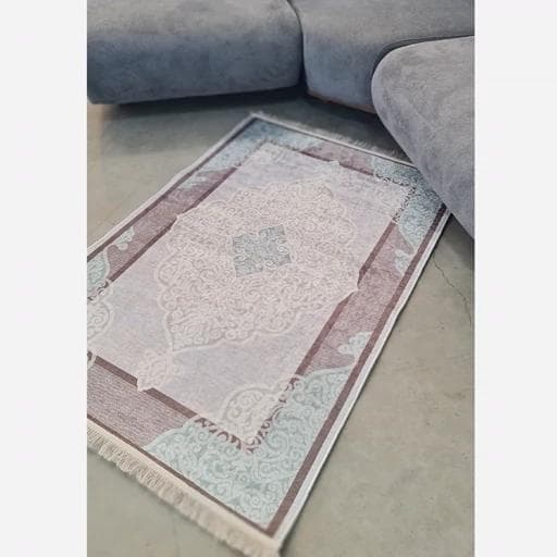 فرشینه | فرش چاپی برند حسن نیا هازان ترک با زیره ضد سُر 150 در 225 کدM277 (پس کرایه) — تصویر ۲