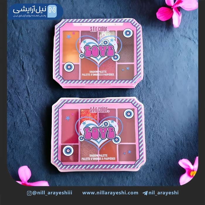 پالت سایه هشت رنگ اس اف آر کالر کد 7889 — تصویر ۳