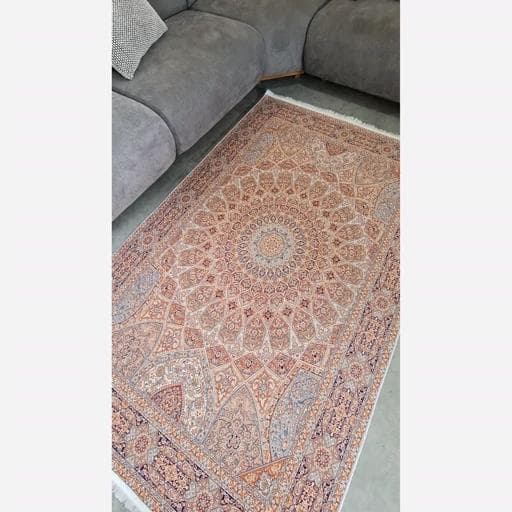 فرشینه | فرش چاپی برند حسن نیا هازان ترک طرح سنتی کد A109 (پس کرایه) — تصویر ۲