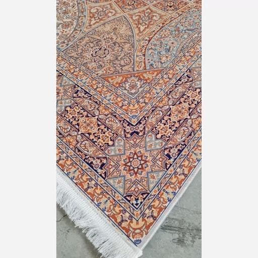 فرشینه | فرش چاپی برند حسن نیا هازان ترک طرح سنتی کد A109 (پس کرایه) — تصویر ۵