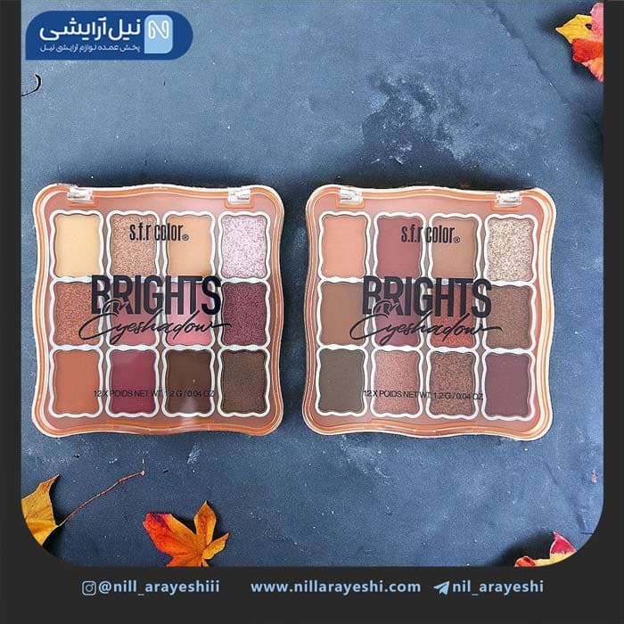 پالت سایه دوازده رنگ اس اف آر کالر کد 7757 — تصویر ۳