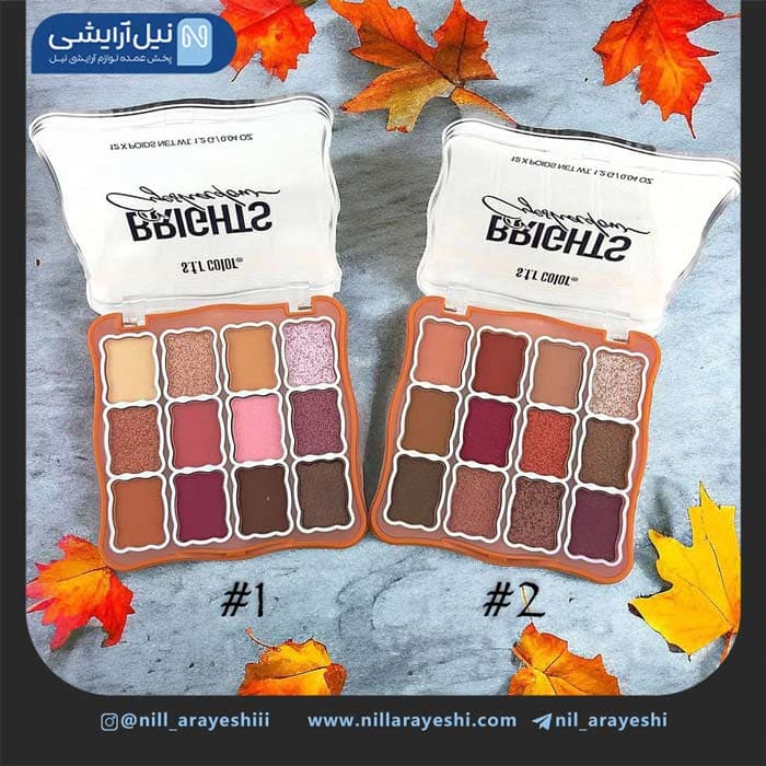 پالت سایه دوازده رنگ اس اف آر کالر کد 7757 — تصویر ۲