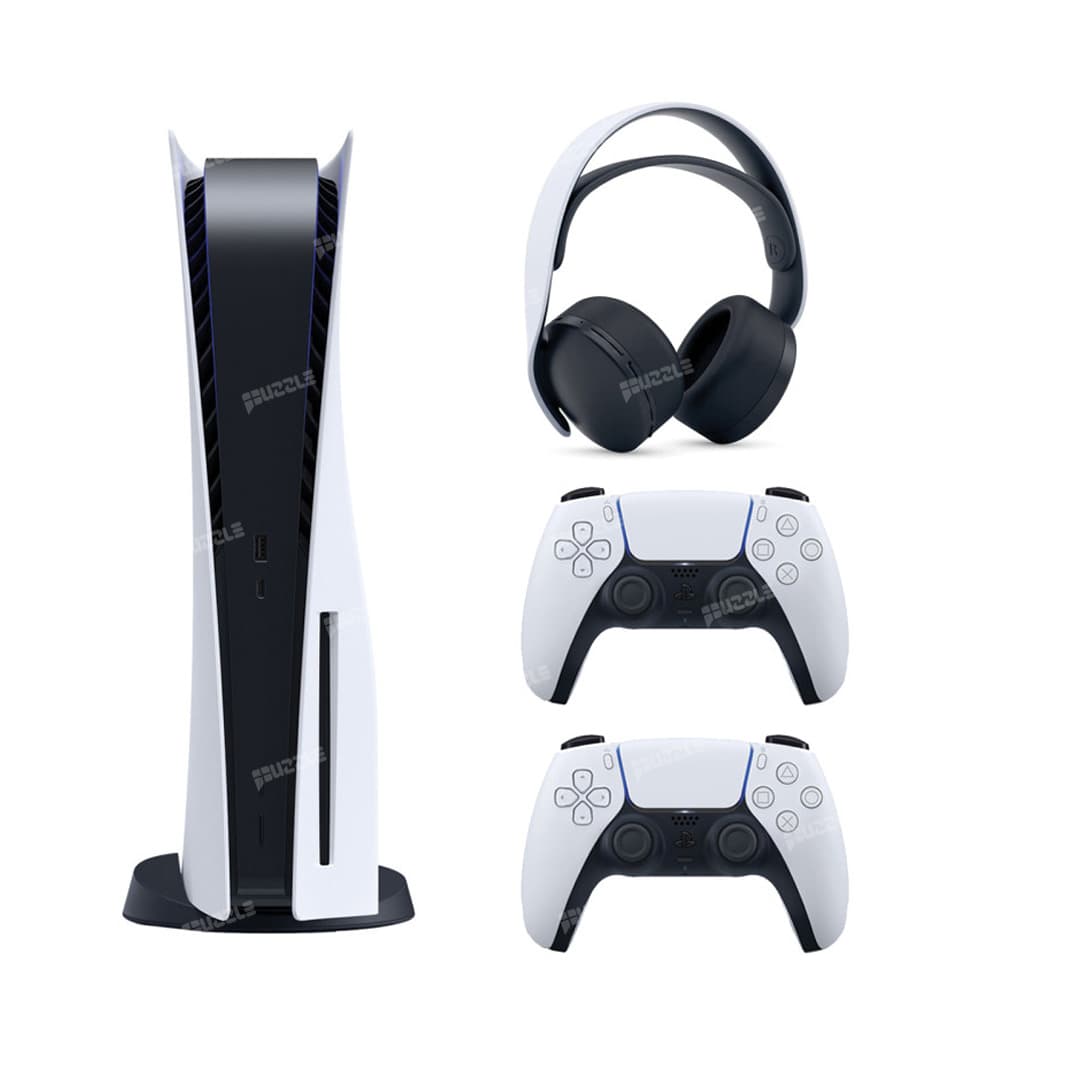 مجموعه کنسول بازی سونی مدل PlayStation 5 ظرفیت 825 گیگابایت به همراه هدست و دسته اضافی — تصویر ۴