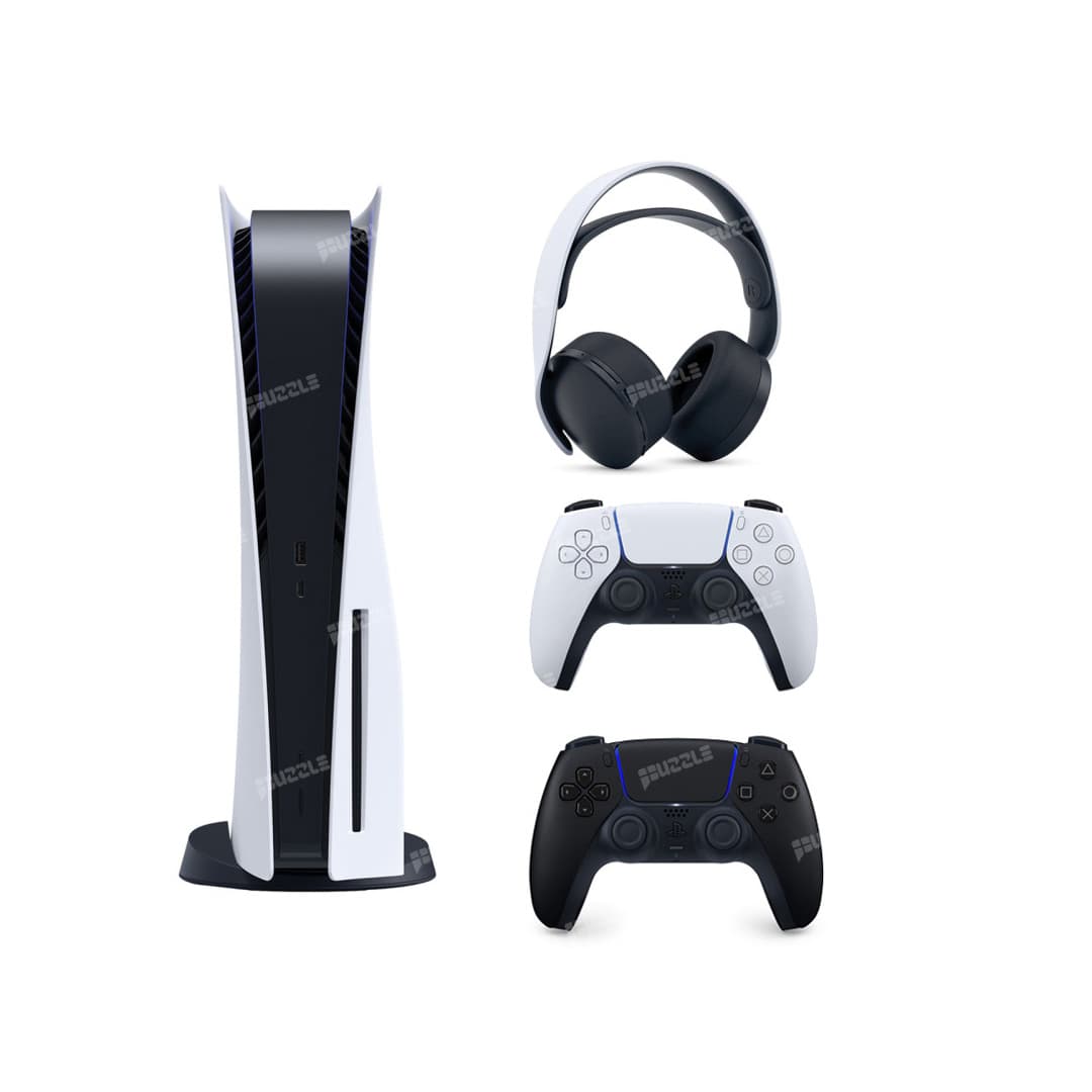 مجموعه کنسول بازی سونی مدل PlayStation 5 ظرفیت 825 گیگابایت به همراه هدست و دسته اضافی