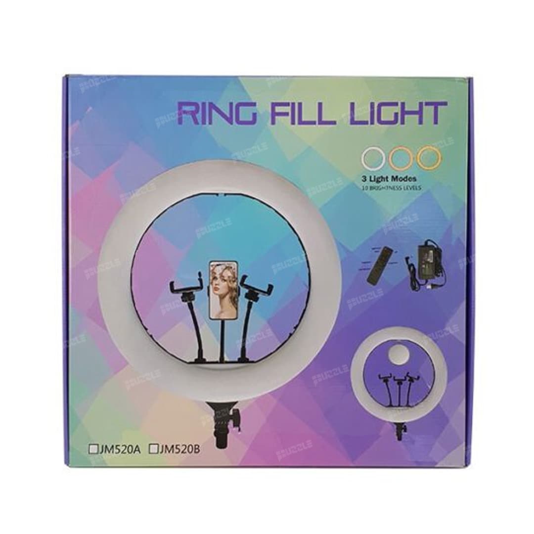رینگ لایت هیرو 18 اینچ به همراه پایه مدل Hero Ring Light YQ-520A — تصویر ۳