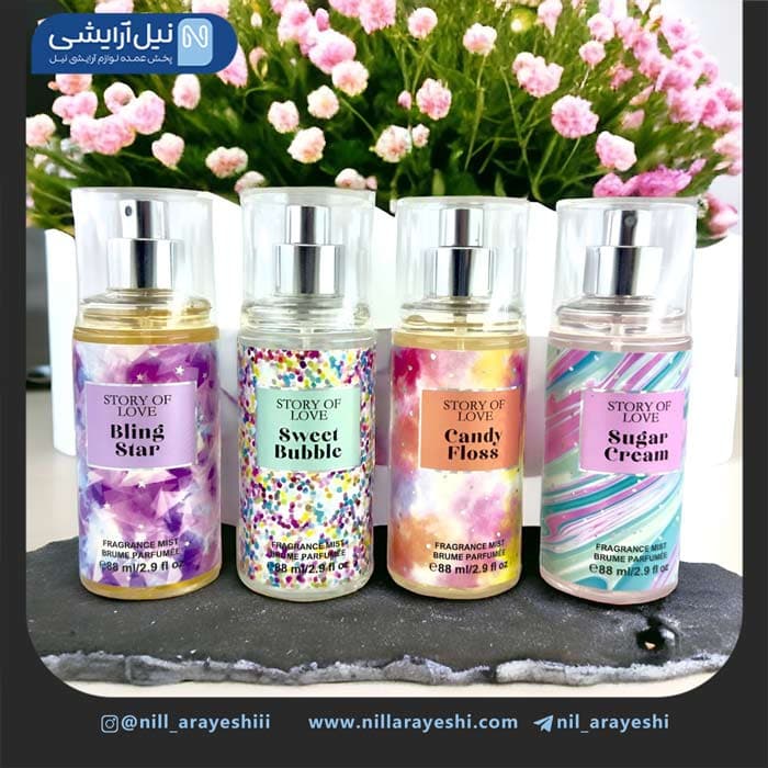 بادی اسپلش طرح آبرنگ استوری آف لاو 88 میل کد bz001 — تصویر ۳