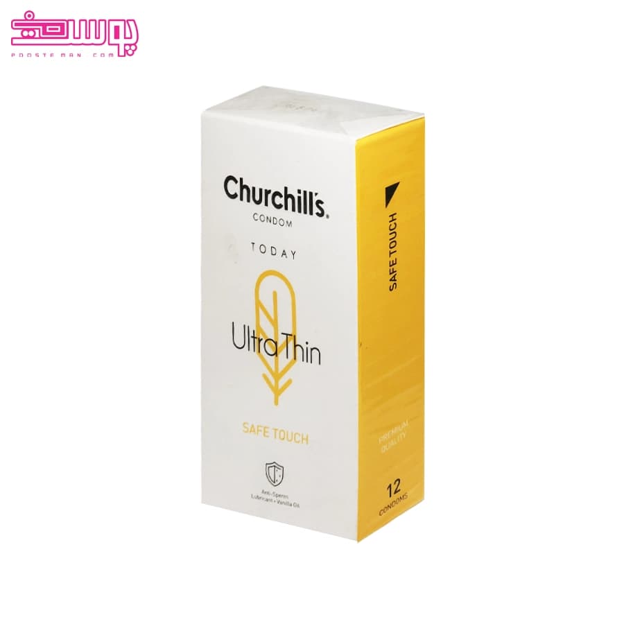 کاندوم چرچیلز مدل Ultra thin بسته 12 عددی — تصویر ۳