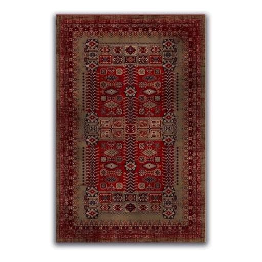 فرشینه | فرش چاپی برند حسن نیا چاپی هازان ترک طرح سنتی لاکی کد 156 (پس کرایه) — تصویر ۴