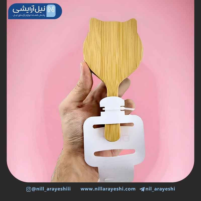 برس مو چوبی گوش دار سایز کوچک — تصویر ۴