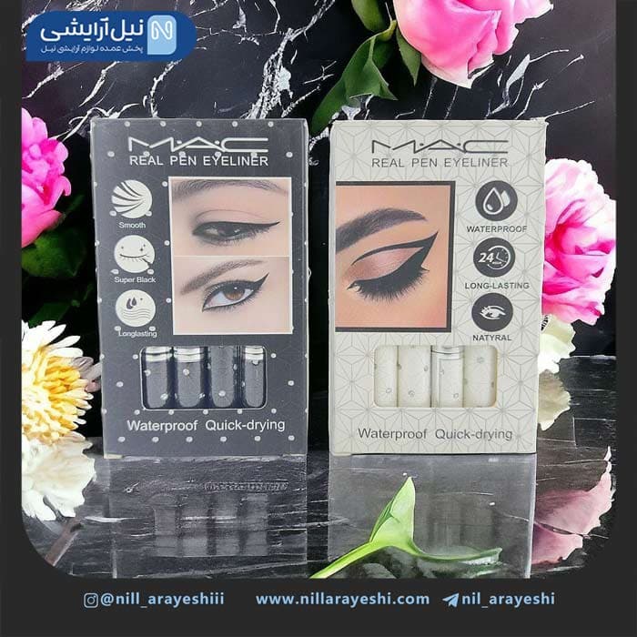 خط چشم ماژیکی قلمی نگین دار مک — تصویر ۲