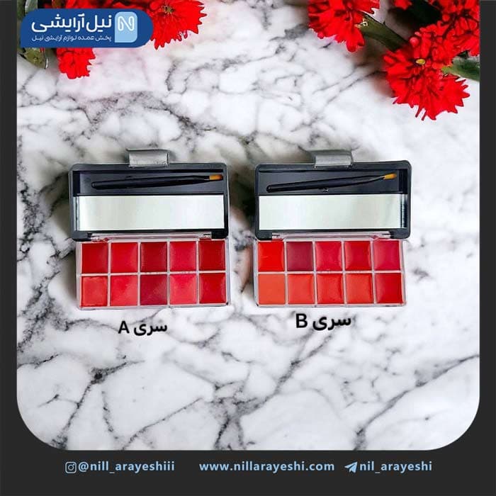 رژ پالتی ده رنگ ویولت کد SV078 — تصویر ۷