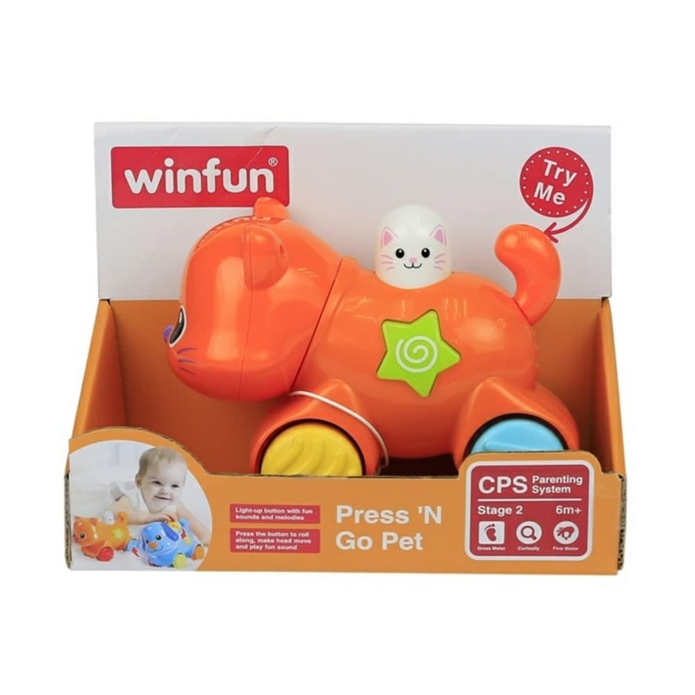 گربه موزیکال وین فان کد: 00734 Press And Go Pet Win Fun Cat