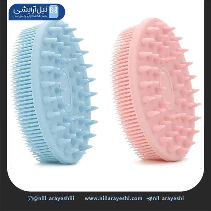 سرشور و لیف سیلیکونی دو کاره رنگی