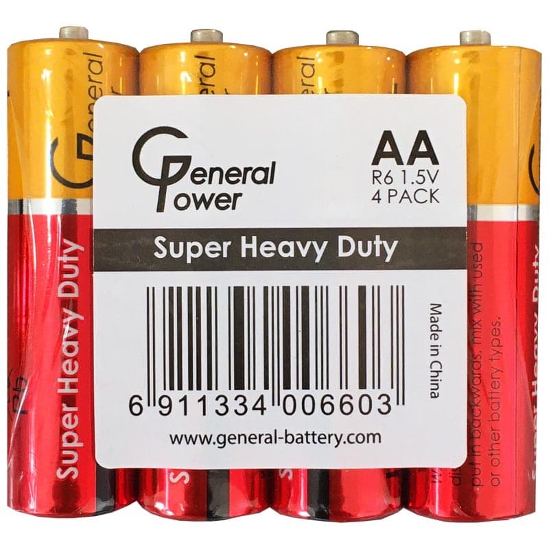 باتری قلم 4عددشیرینک General Power Super Heavy Duty — تصویر ۲