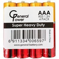 باتری نیم قلم 4عددشیرینک General Power Super Heavy Duty
