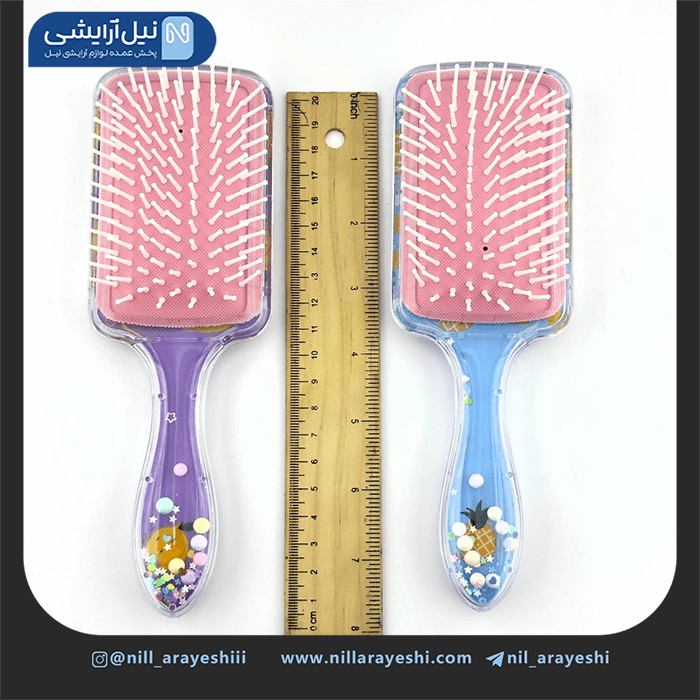 برس مو گره باز کن دسته دار مستطیلی آکواریومی — تصویر ۲