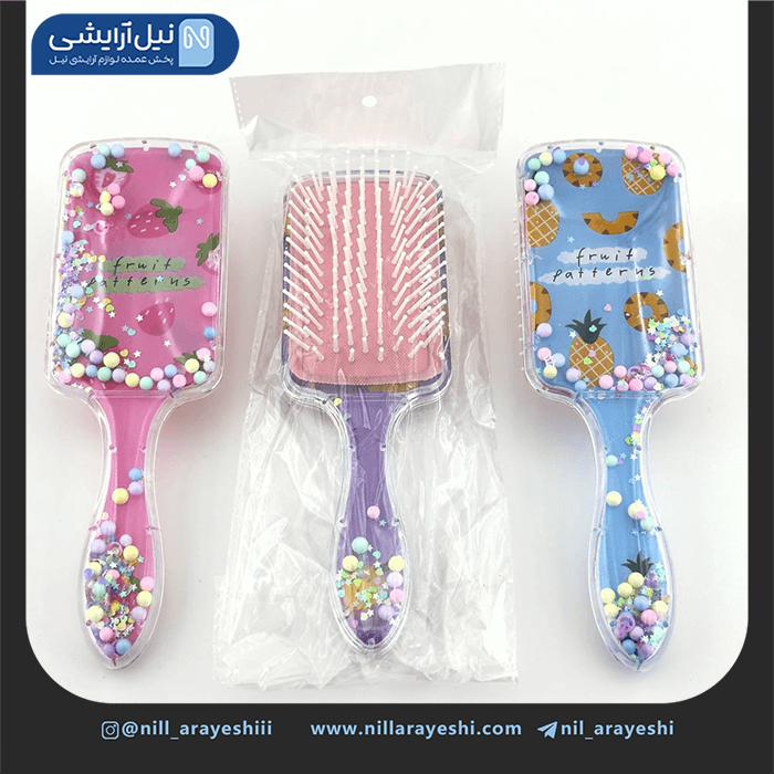 برس مو گره باز کن دسته دار مستطیلی آکواریومی