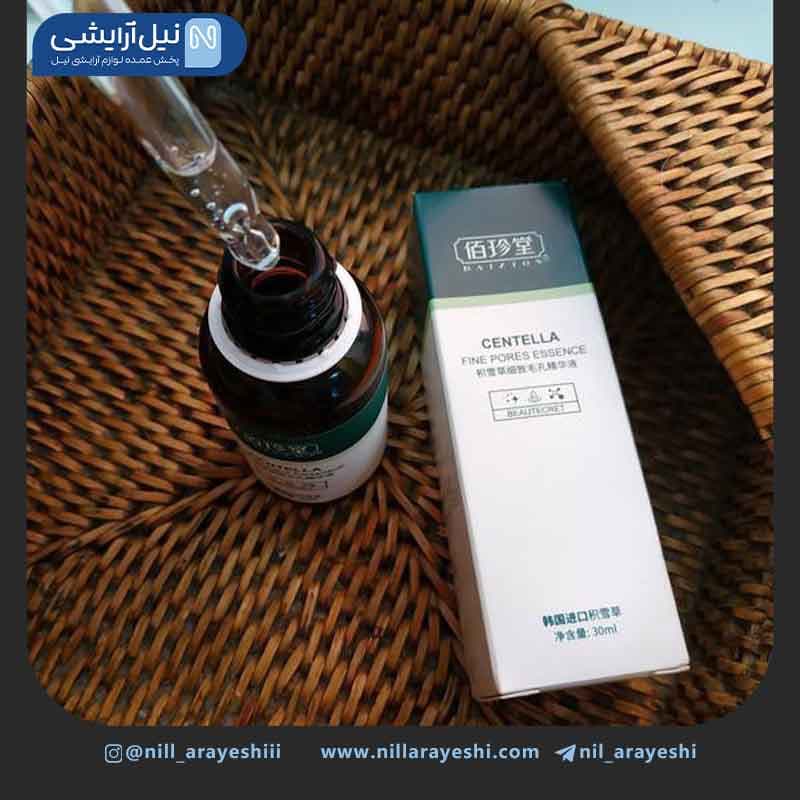 سرم صورت تخصصی منافذ باز گیاه سنتلا بایزتون 30 میل کد Bzt66812 — تصویر ۳