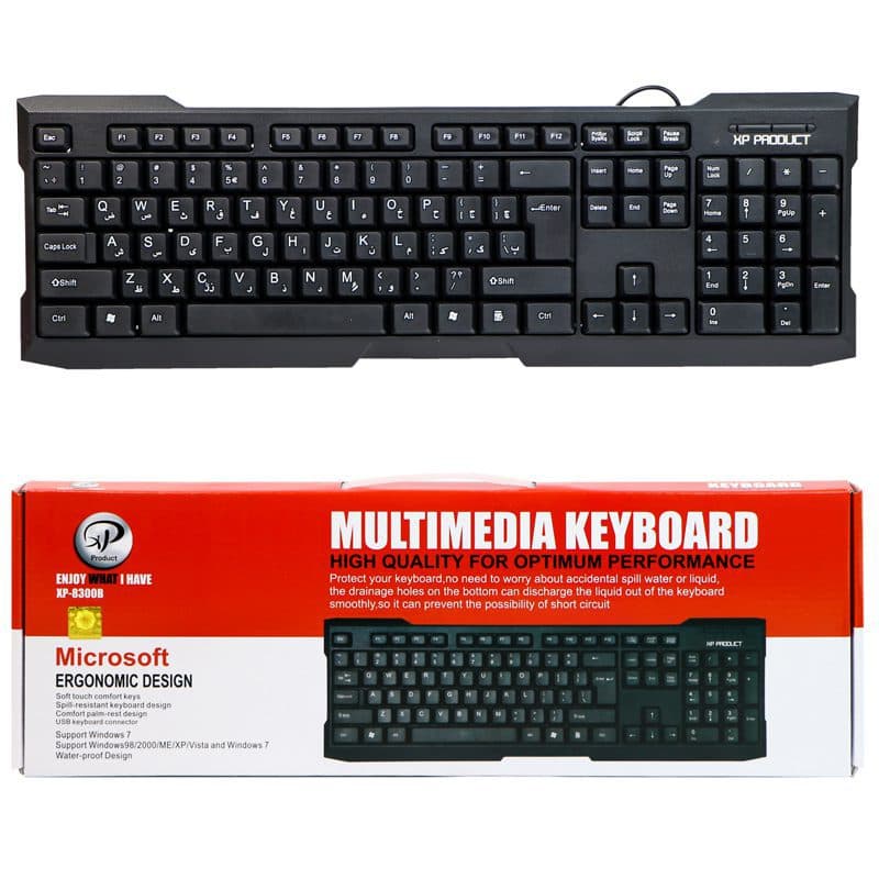 کیبورد باسیم ایکس پی پروداکت مدل XP-8300 — تصویر ۲